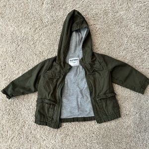 Dark green toddler jacket from old navy. 18-24 mo